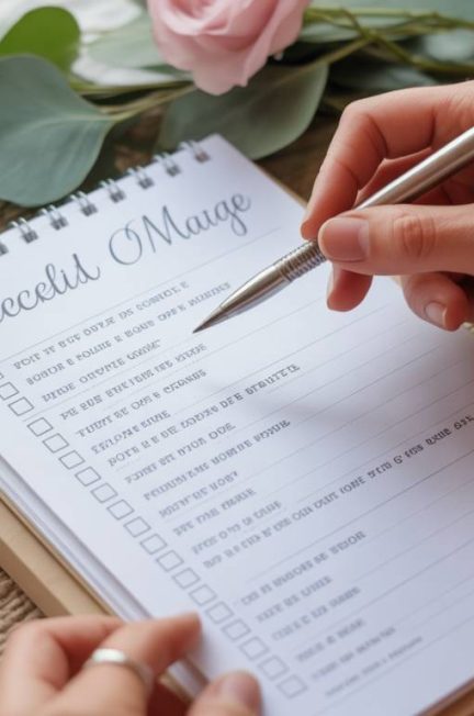 Checklist de préparation de mariage : le rétroplanning mois par mois pour ne rien oublier