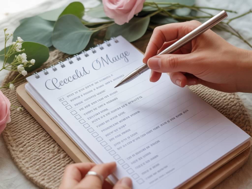 Checklist de préparation de mariage : le rétroplanning mois par mois pour ne rien oublier